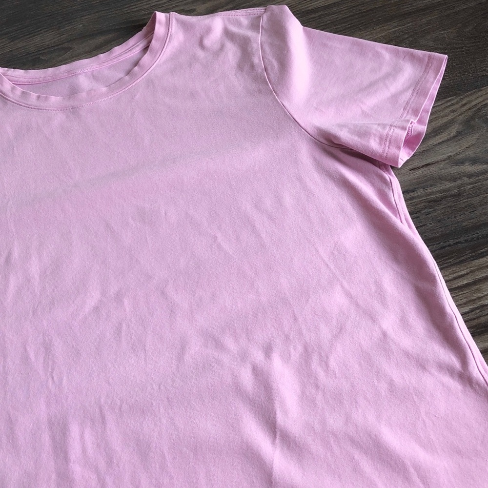 Lululemon Love Curved Hem Crewneck Tee Vitapink 6 Pima Cotton - Picture 4 of 11